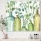 Designart - Mixed Botanical Green Leaves I0 - Cottage Premium Canvas Wall Art